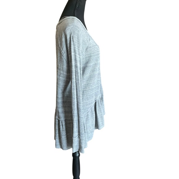 We The Free by Free People Gray Peplum Thermal Top Size XS - Picture 6 of 10